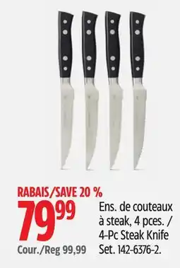 Canadian Tire Paderno 4-Pc Steak Knife Set offer