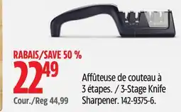 Canadian Tire Paderno 3-Stage Knife Sharpener offer