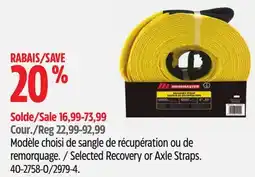 Canadian Tire MotoMaster Selected Recovery or Axle Straps offer