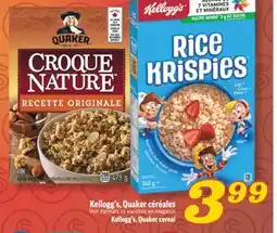 Marché Richelieu KELLOGG'S, QUAKER CÉRÉALES | KELLOGG'S, QUAKER CEREAL offer