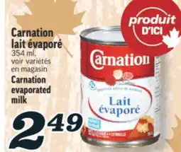 Marché Richelieu Carnation lait évaporé | Carnation evaporated milk offer