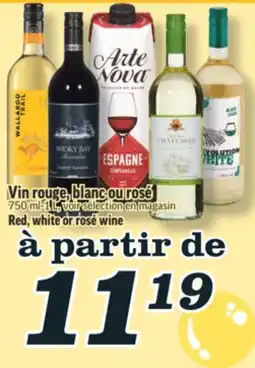 Marché Richelieu VIN ROUGE, BLANC OU ROSÉ | RED, WHITE OR ROSÉ WINE offer