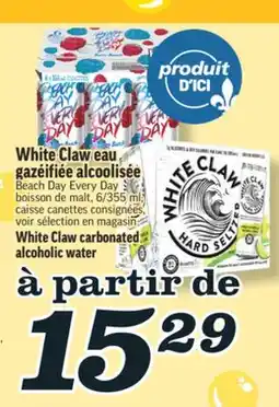 Marché Richelieu WHITE CLAW EAU GAZÉIFIÉE ALCOOLISÉE | WHITE CLAW CARBONATED ALCOHOLIC WATER offer