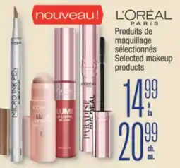 Jean Coutu L'ORÉAL PARIS Selected makeup products offer