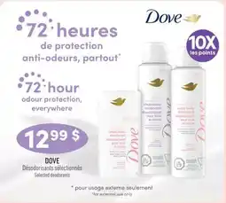 Jean Coutu DOVE Selected deodorants offer