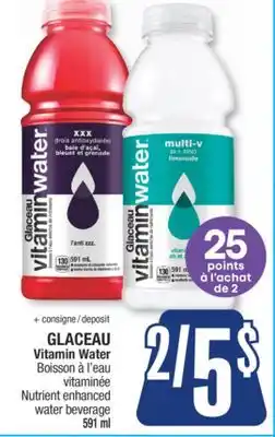 Jean Coutu GLACEAU Vitamin Water Nutrient enhanced water beverage offer