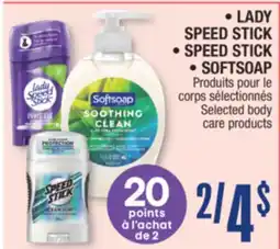 Jean Coutu LADY SPEED STICK, SPEED STICK, SOFTSOAP Selected body care products offer