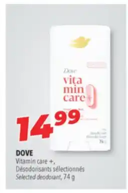 Familiprix DOVE Vitamin care + Selected deodorant offer