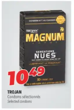 Familiprix Trojan Magnum Naked Sensations lubricated latex condoms offer