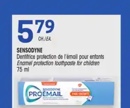 Uniprix SENSODYNE Dentifrice protection de l'émail pour enfants / Enamel protection toothpaste for children offer