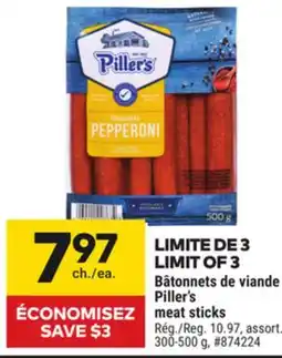 Giant Tiger Piller's meat sticks offer