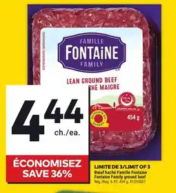 Giant Tiger Fontaine Family ground beef offer