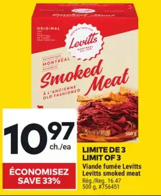 Giant Tiger Levitts smoked meat offer