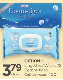 Proxim OPTION+ Wipes, Cotton swabs offer