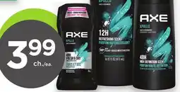 Proxim AXE Selected hair products, body washes, antiperspirants or deodorants offer