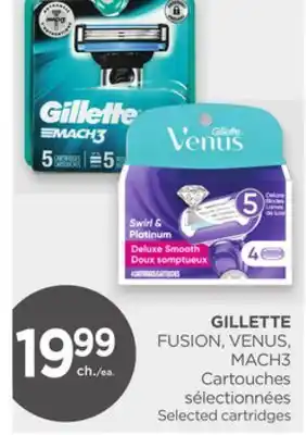 Proxim GILLETTE FUSION, VENUS, MACH3 Selected cartridges offer