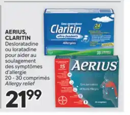 Brunet AERIUS, CLARITIN Desloratadine ou loratadine pour aider au soulagement des symptômes d'allergie offer