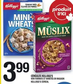 Marche Ami CÉRÉALES KELLOGG'S | KELLOGG'S CEREAL offer