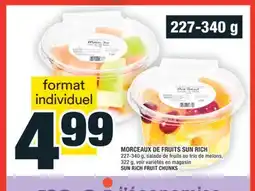 Super C MORCEAUX DE FRUITS SUN RICH | SUN RICH FRUIT CHUNKS offer