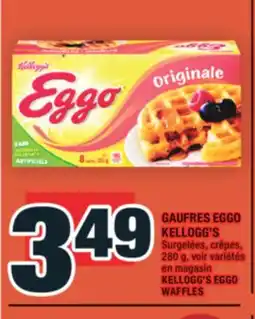 Super C GAUFRES EGGO KELLOGG'S | KELLOGG'S EGGO WAFFLES offer