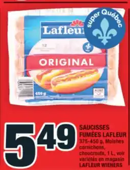 Super C SAUCISSES FUMÉES LAFLEUR | LAFLEUR WIENERS offer