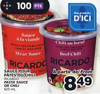 Marches Tradition RICARDO PASTA SAUCE OR CHILI offer