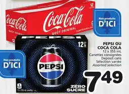 Marches Tradition PEPSI or COCA COLA offer