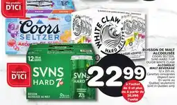 Marches Tradition COORS SELTZER, SVNS HARD 7-UP OR WHITE CLAW ALCOHOLIC MALT BEVERAGE offer