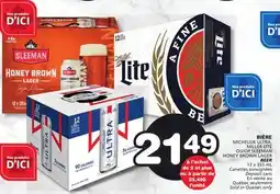 Marches Tradition MICHELOB ULTRA, MILLER LITE OR SLEEMAN HONEY BROWN LAGER BEER offer