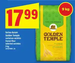 Maxi FARINE DURUM GOLDEN TEMPLE | DURUM FLOUR, 9 kg offer