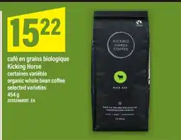 Maxi CAFÉ EN GRAINS BIOLOGIQUE KICKING HORSE | ORGANIC WHOLE BEAN COFFEE, 454 g offer