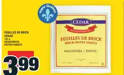 Super C FEUILLES DE BRICK CEDAR | CEDAR BRICK PASTRY SHEETS offer