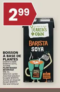 Rachelle-Bery Grocery EARTH'S OWN BARISTA SOYA, AVOINE PLANT-BASED BEVERAGE offer