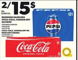 Provigo BOISSONS GAZEUSES COCA-COLA, CANADA DRY OU PEPSI, 12X355 ML offer