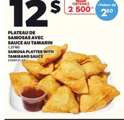 Provigo PLATEAU DE SAMOSAS AVEC SAUCE AU TAMARIN 1,37 KG offer