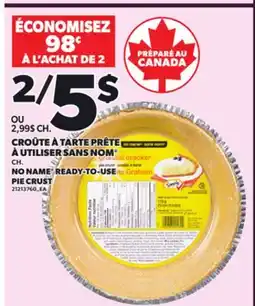 Provigo CROÛTE À TARTE PRÊTE À UTILISER SANS NOM offer