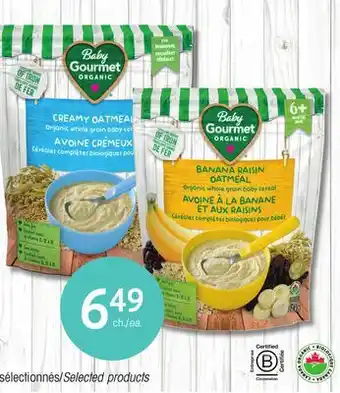 Uniprix BABY GOURMET Produits sélectionnés/Selected products offer