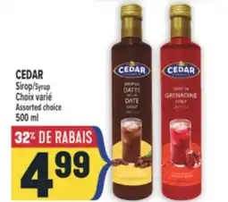 Marché Adonis CEDAR SIROP | CEDAR SYRUP offer