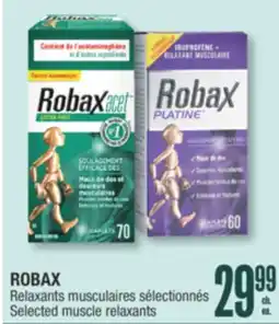 Jean Coutu ROBAX Selected muscle relaxants offer