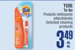 Jean Coutu TIDE To Go Selected cleaning products offer