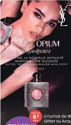 Jean Coutu YVES SAINT LAURENT GLITTER, THE NEW MARSHMALLOW MUSK SCENT offer