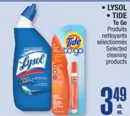 Jean Coutu LYSOL, TIDE Selected cleaning products offer