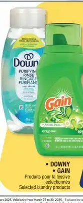 Jean Coutu DOWNY or GAIN Selected laundry products offer