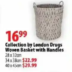 London Drugs Collection by London Drugs Woven Basket with Handles offer