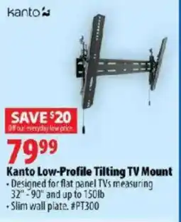 London Drugs Kanto Low-Profile Tilting TV Mount offer