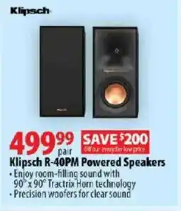 London Drugs Klipsch R-40PM Powered speakers offer