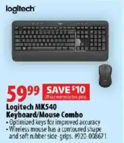 London Drugs Logitech MK540 Keyboard/Mouse Combo offer