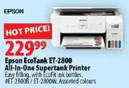 London Drugs Epson EcoTank ET-2800 All-In-One Supertank Printer offer