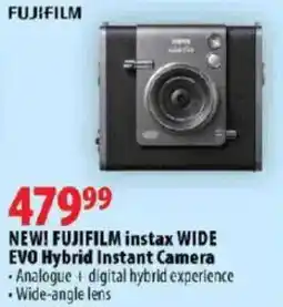 London Drugs New! fujifilm instax wide evo hybrid instant camera offer