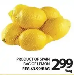 Centra Food Market Product of spain bag of lemon offer